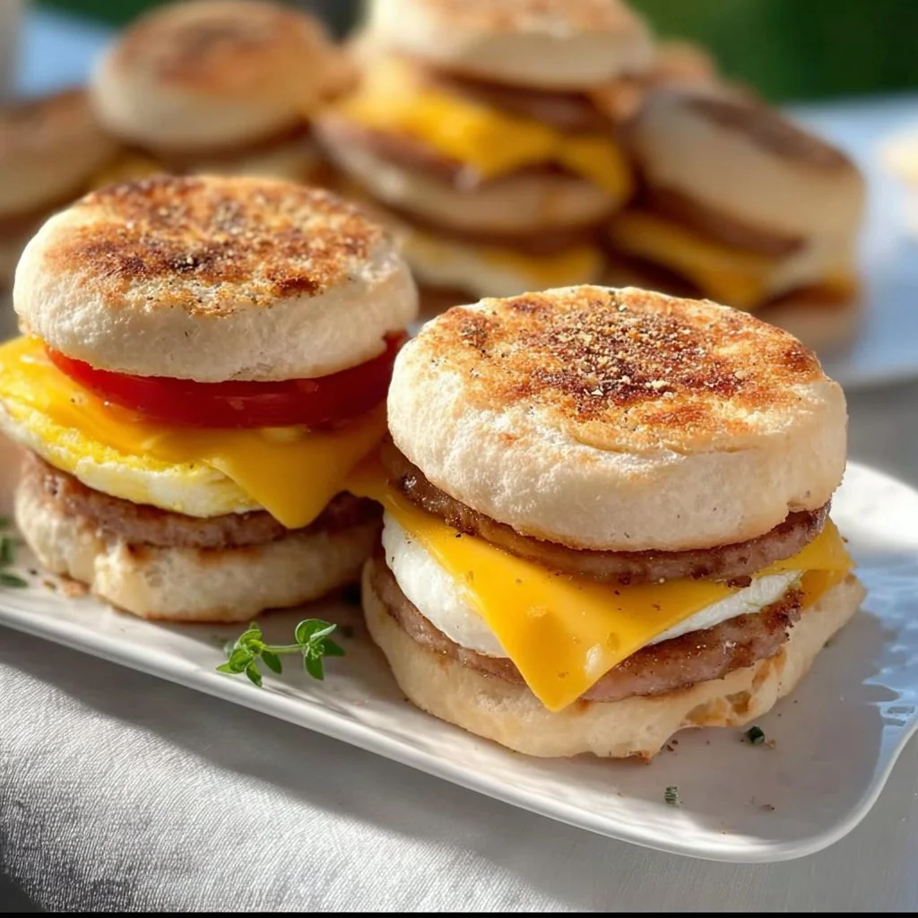 Make ahead breakfast sandwiches