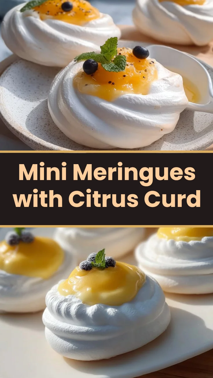 Mini Meringues with Citrus Curd