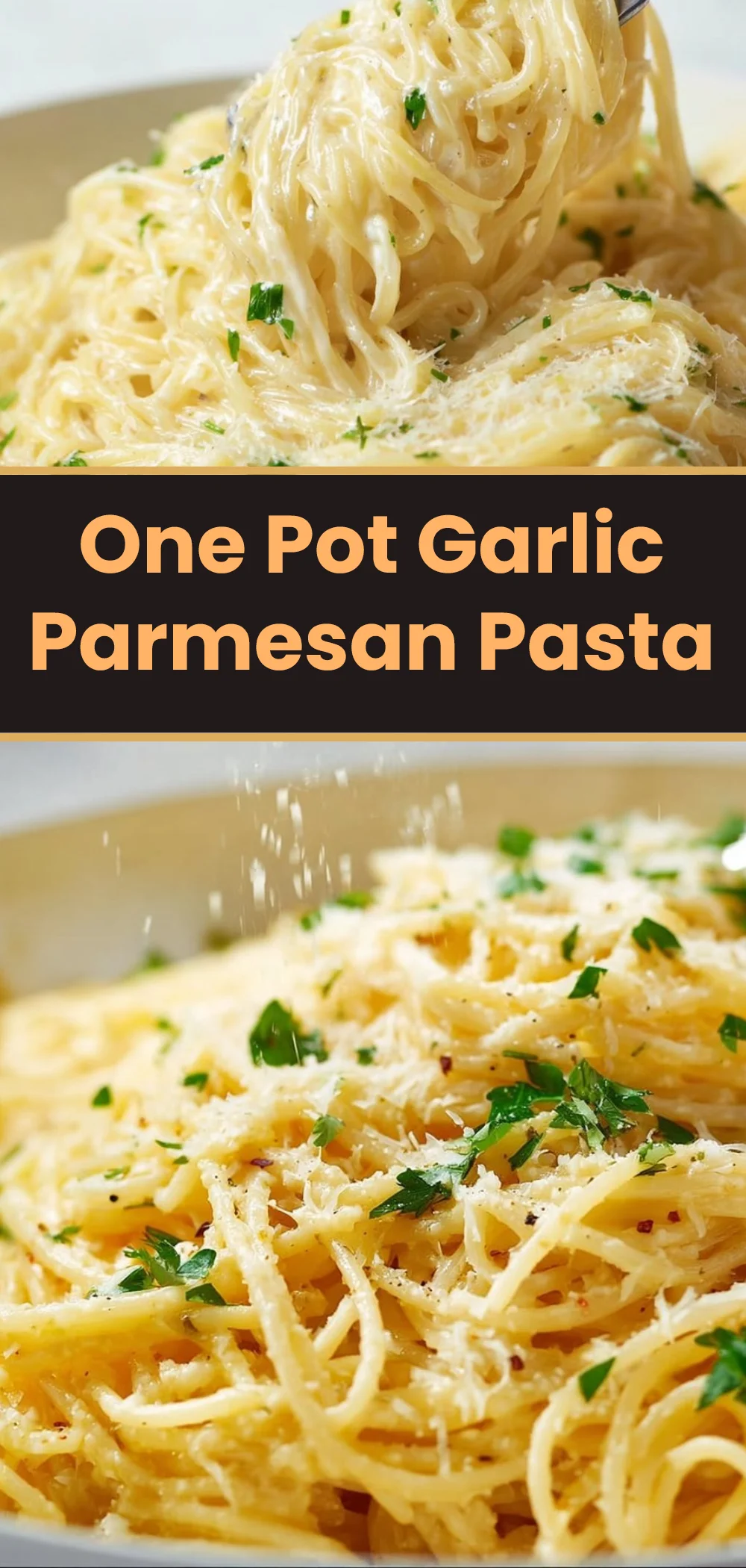 One Pot Garlic Parmesan Pasta