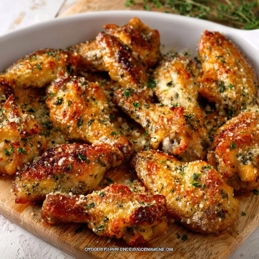 Oven-Roasted Garlic Parmesan Wings