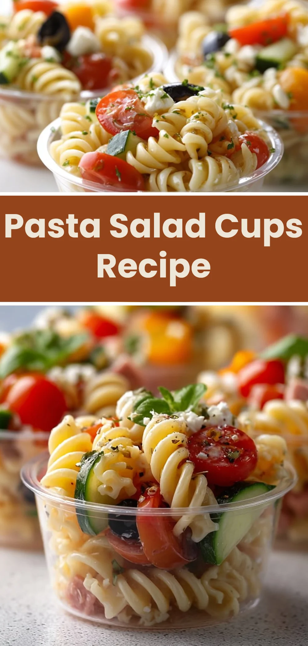 Pasta Salad Cups Recipe