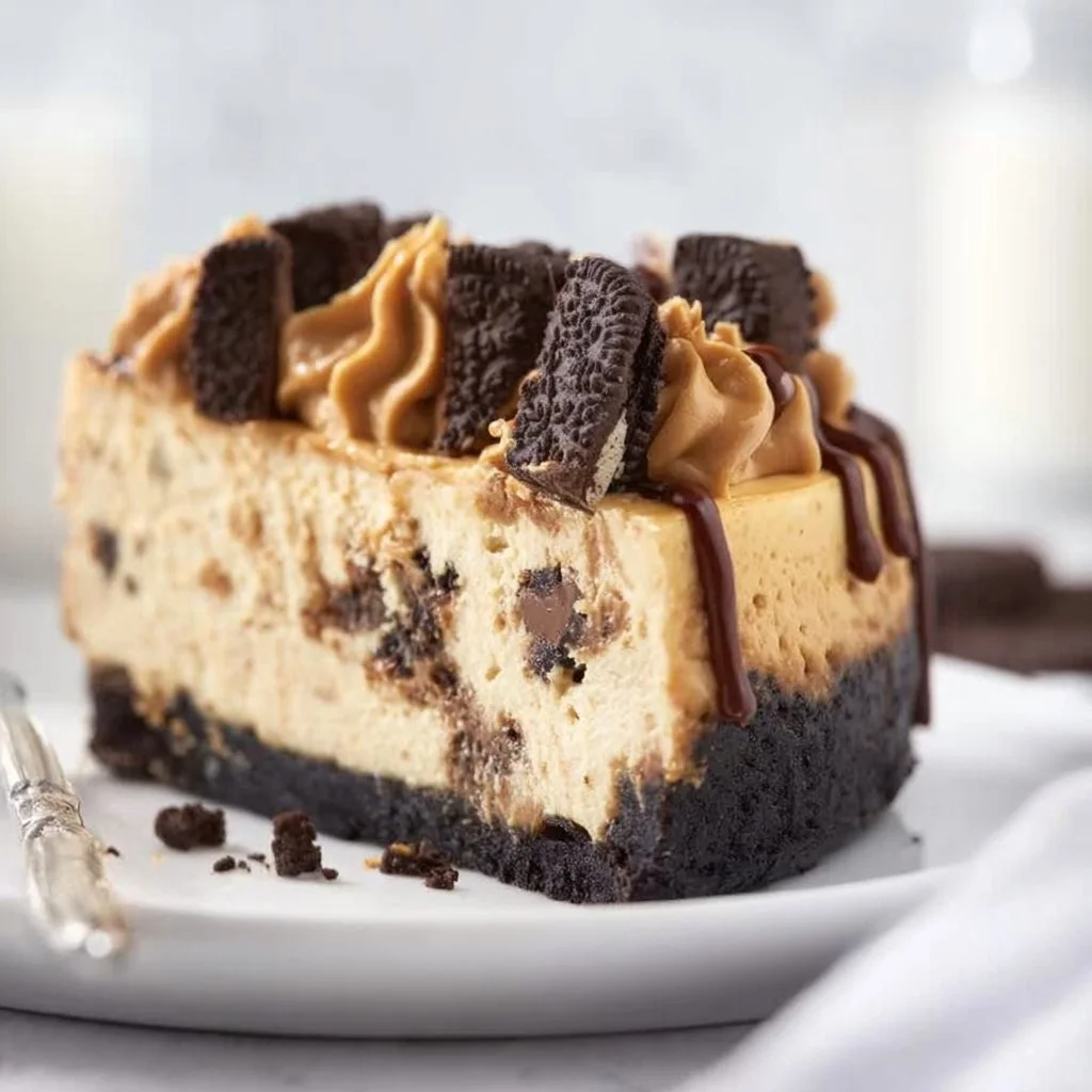Peanut Butter Cheesecake with Oreo Crust