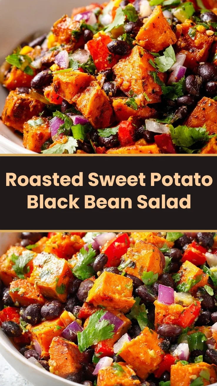 Roasted Sweet Potato Black Bean Salad