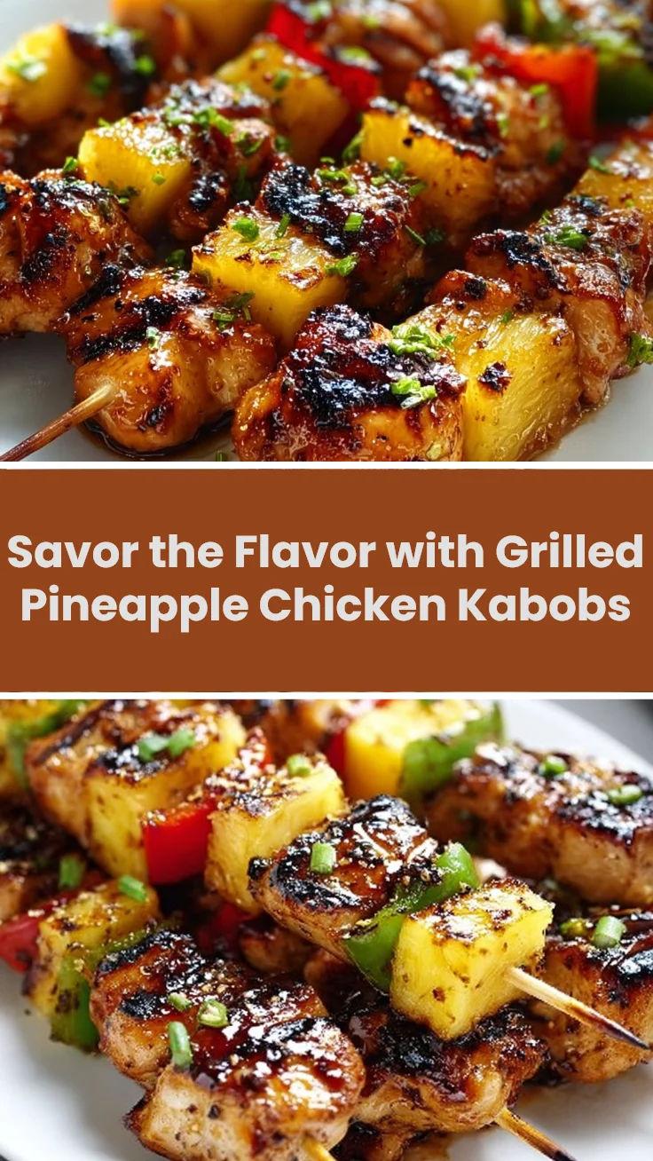 Savor the Flavor with Grilled Pineapple Chicken Kabobs