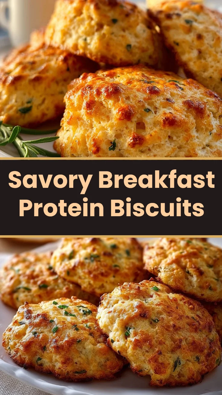 Savory Breakfast Protein Biscuits
