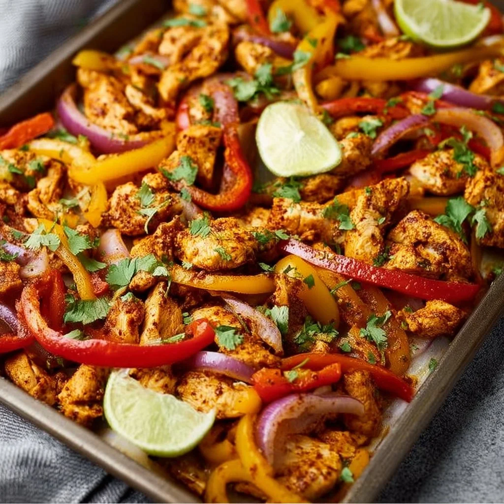 Sheet Pan Chicken Fajitas