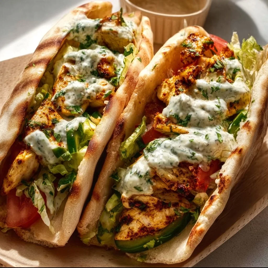 Sheet Pan Chicken Pitas with Herby Ranch