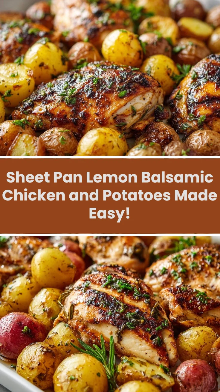 Sheet Pan Lemon Balsamic Chicken and Potatoes Made Easy!