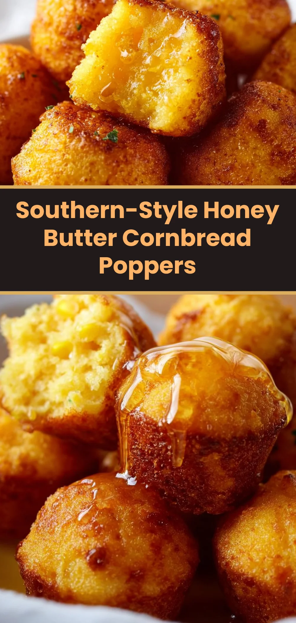 Southern-Style Honey Butter Cornbread Poppers