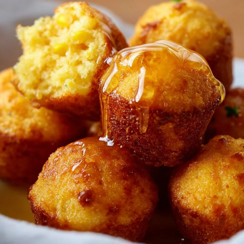 Southern-Style Honey Butter Cornbread Poppers