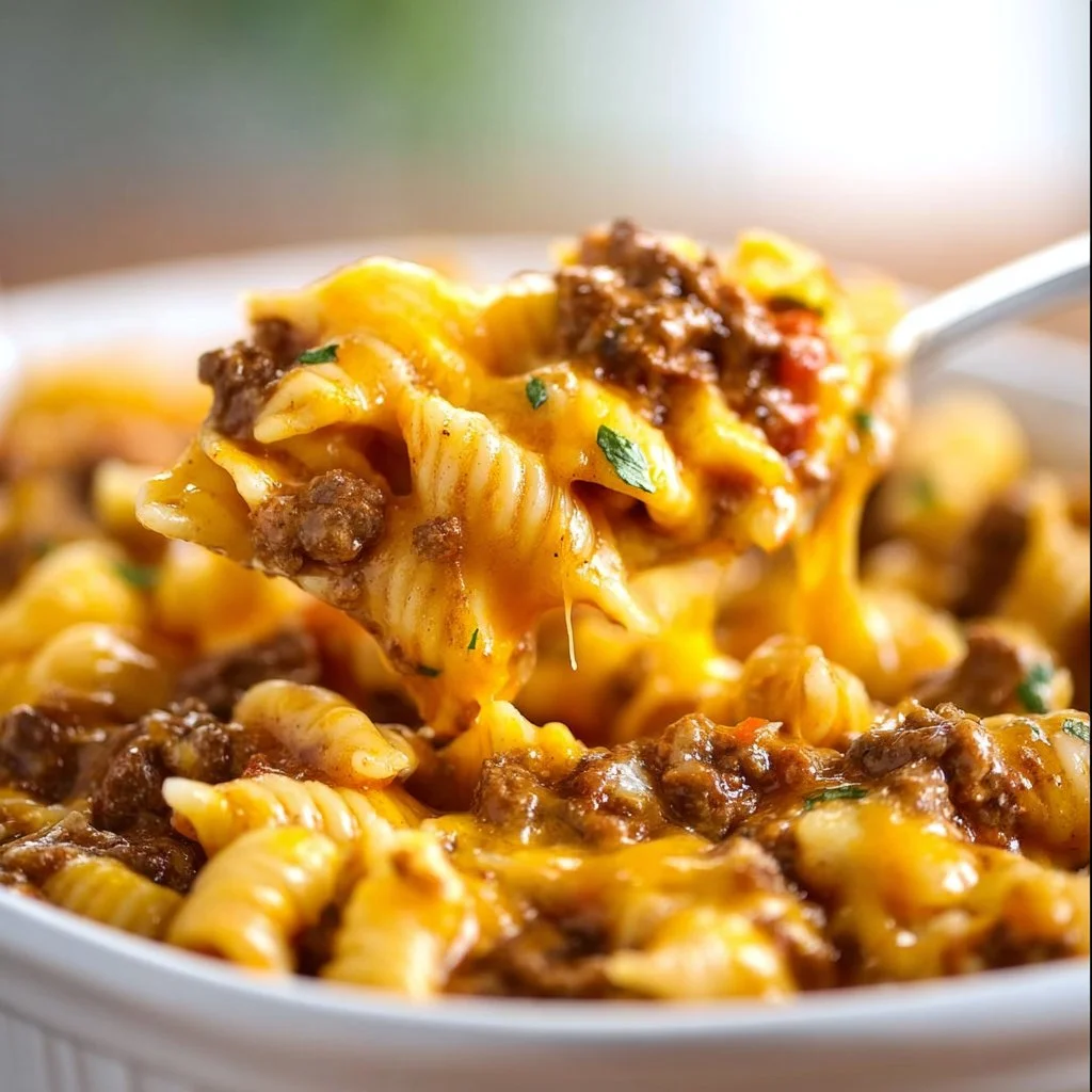 Taco Pasta Casserole (5 Ingredients)
