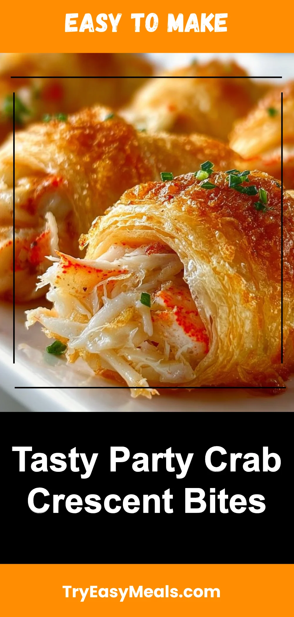 Tasty Party Crab Crescent Bites
