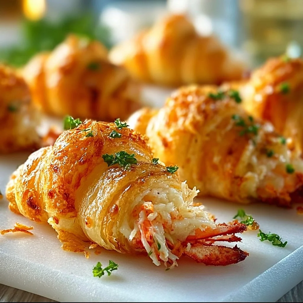 Tasty Party Crab Crescent Bites