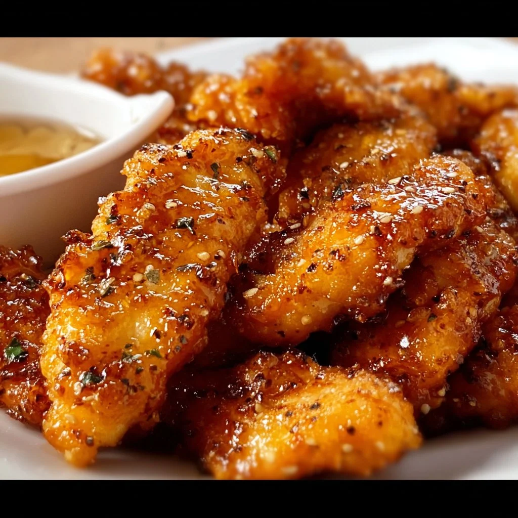 Air Fryer Honey Butter Garlic Chicken Tenders