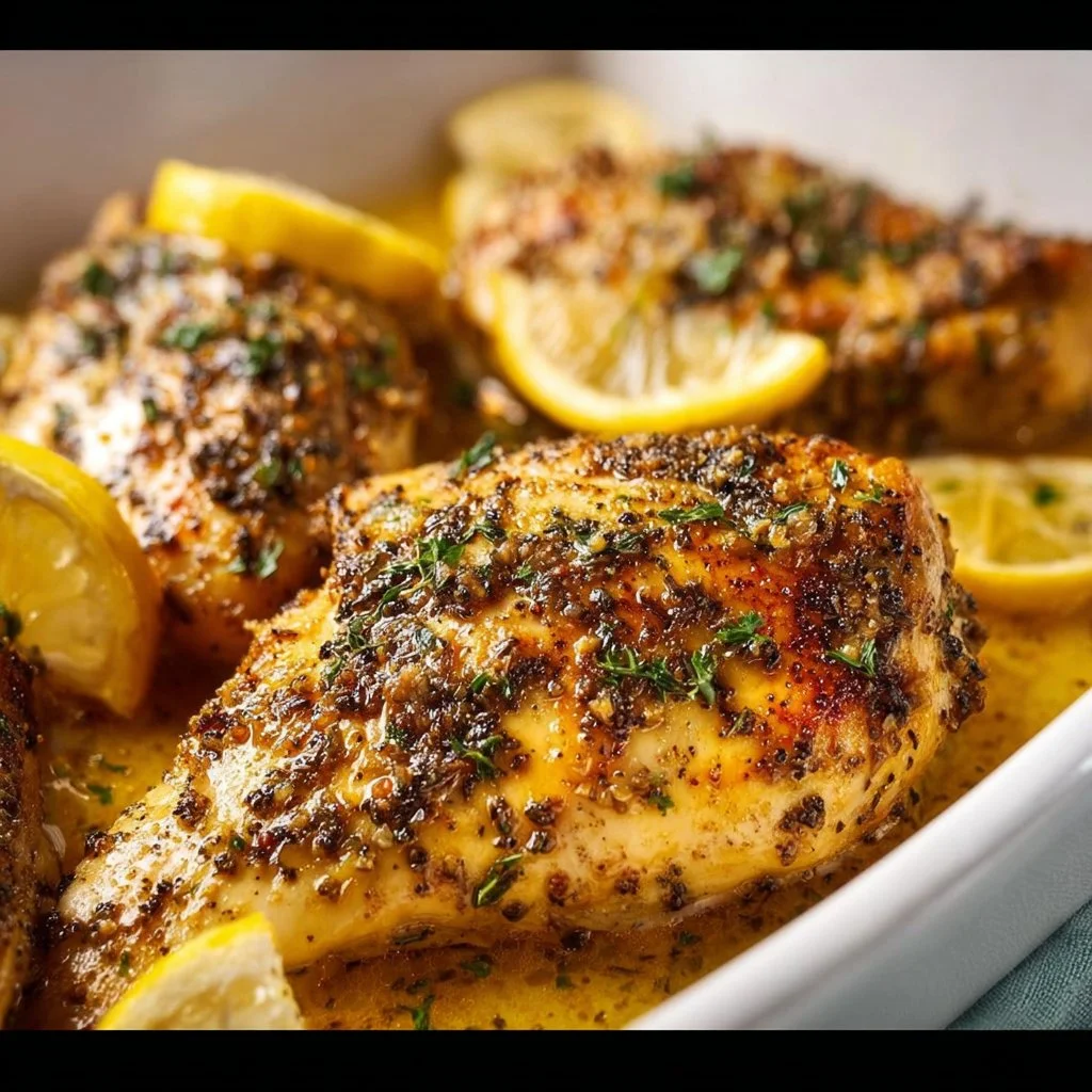 Baked Garlic Lemon Pepper Chicken
