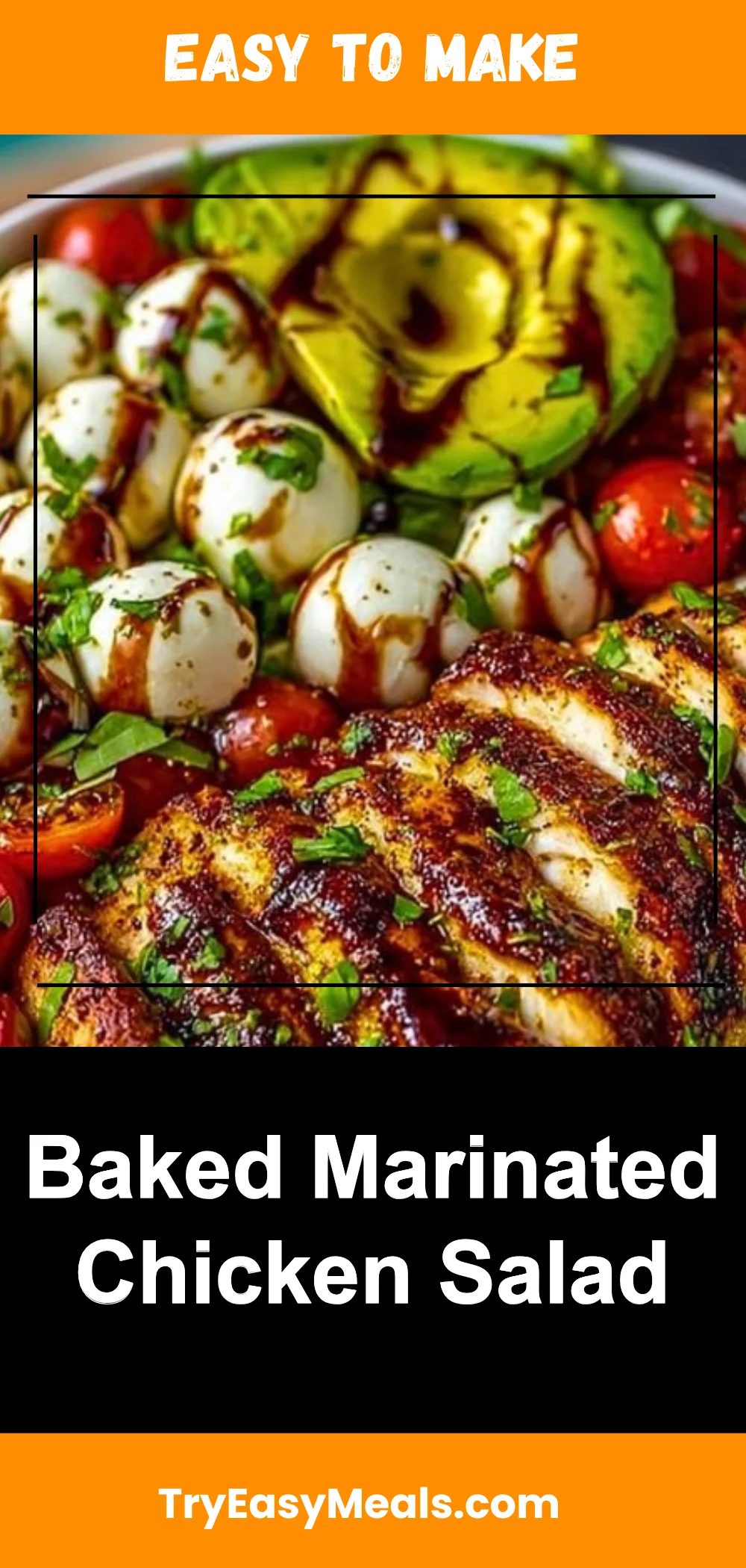 Baked Marinated Chicken Salad