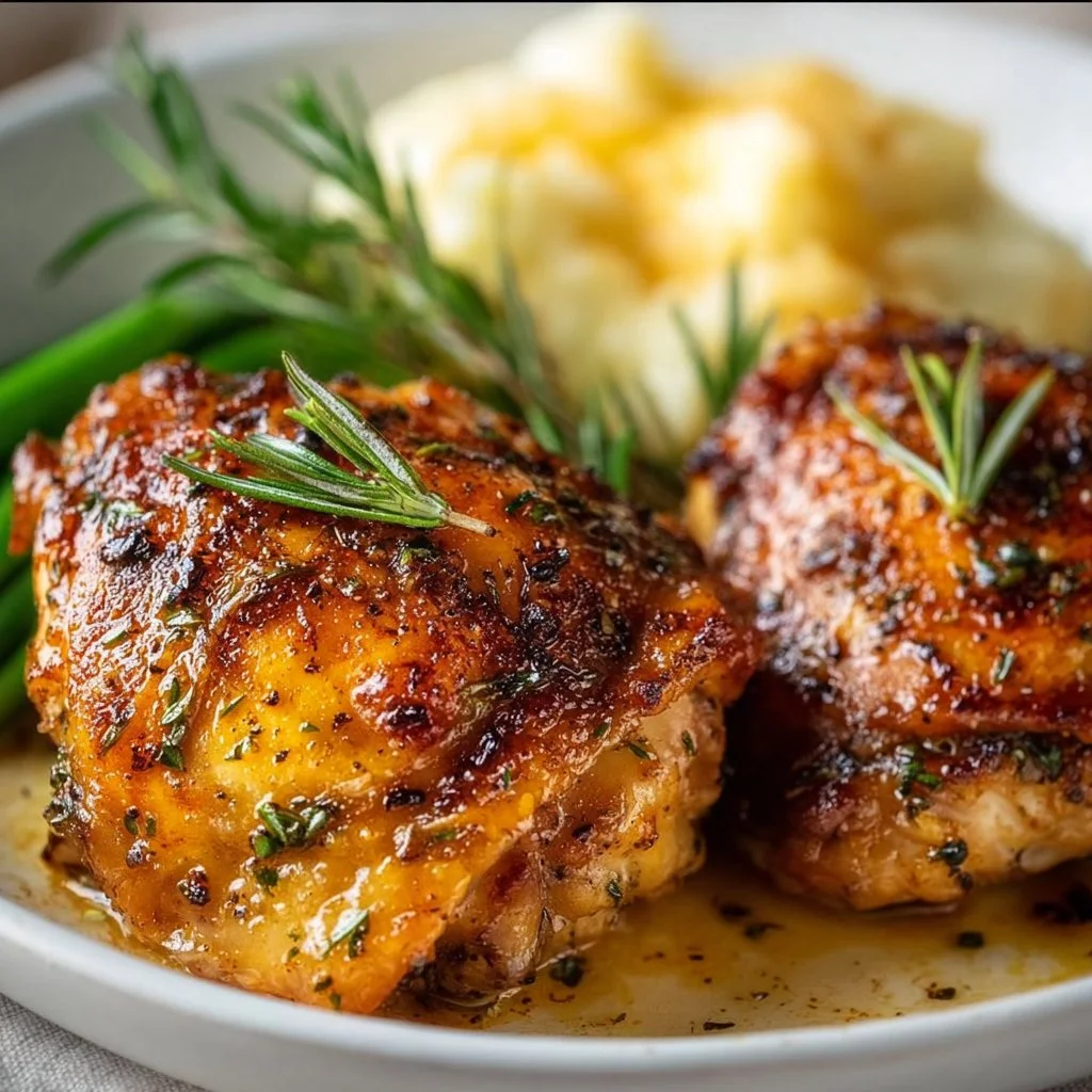 Baked Ranch Roast Chicken Thighs