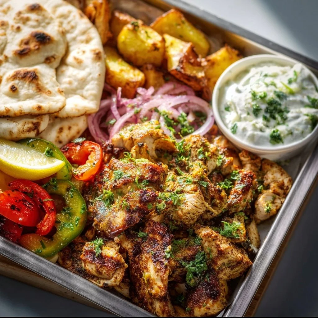 Best Chicken Shawarma Sheet Pan Dinner