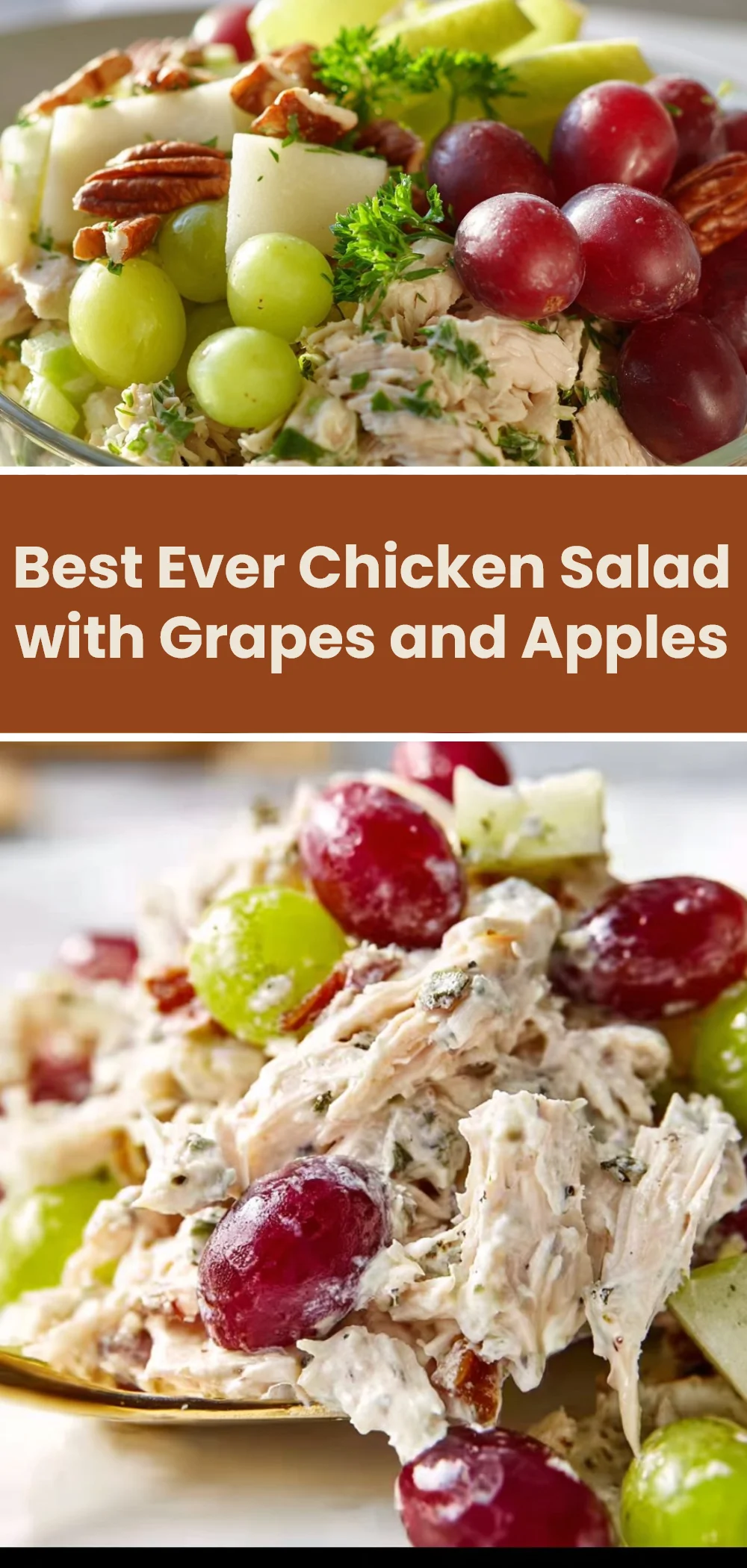 Best Ever Chicken Salad with Grapes and Apples