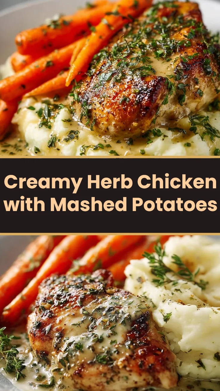 Creamy Herb Chicken with Mashed Potatoes