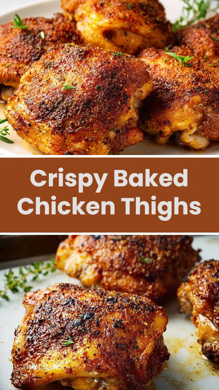 Crispy Baked Chicken Thighs