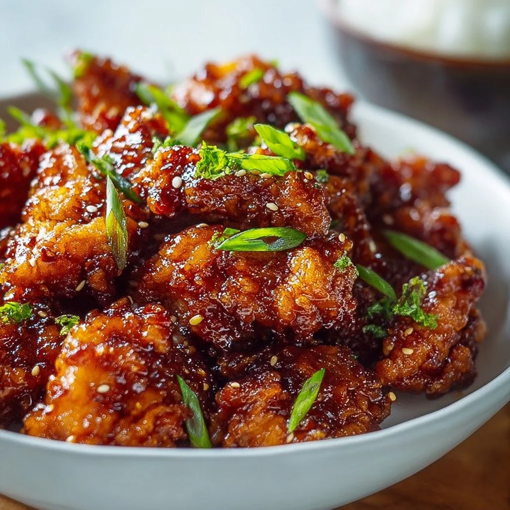 Crispy Chinese Honey Garlic Chicken