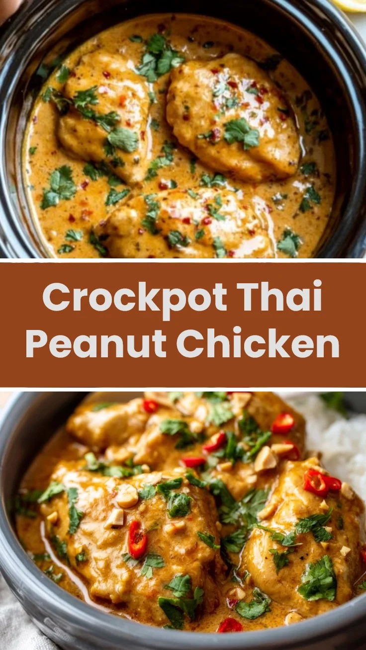 Crockpot Thai Peanut Chicken