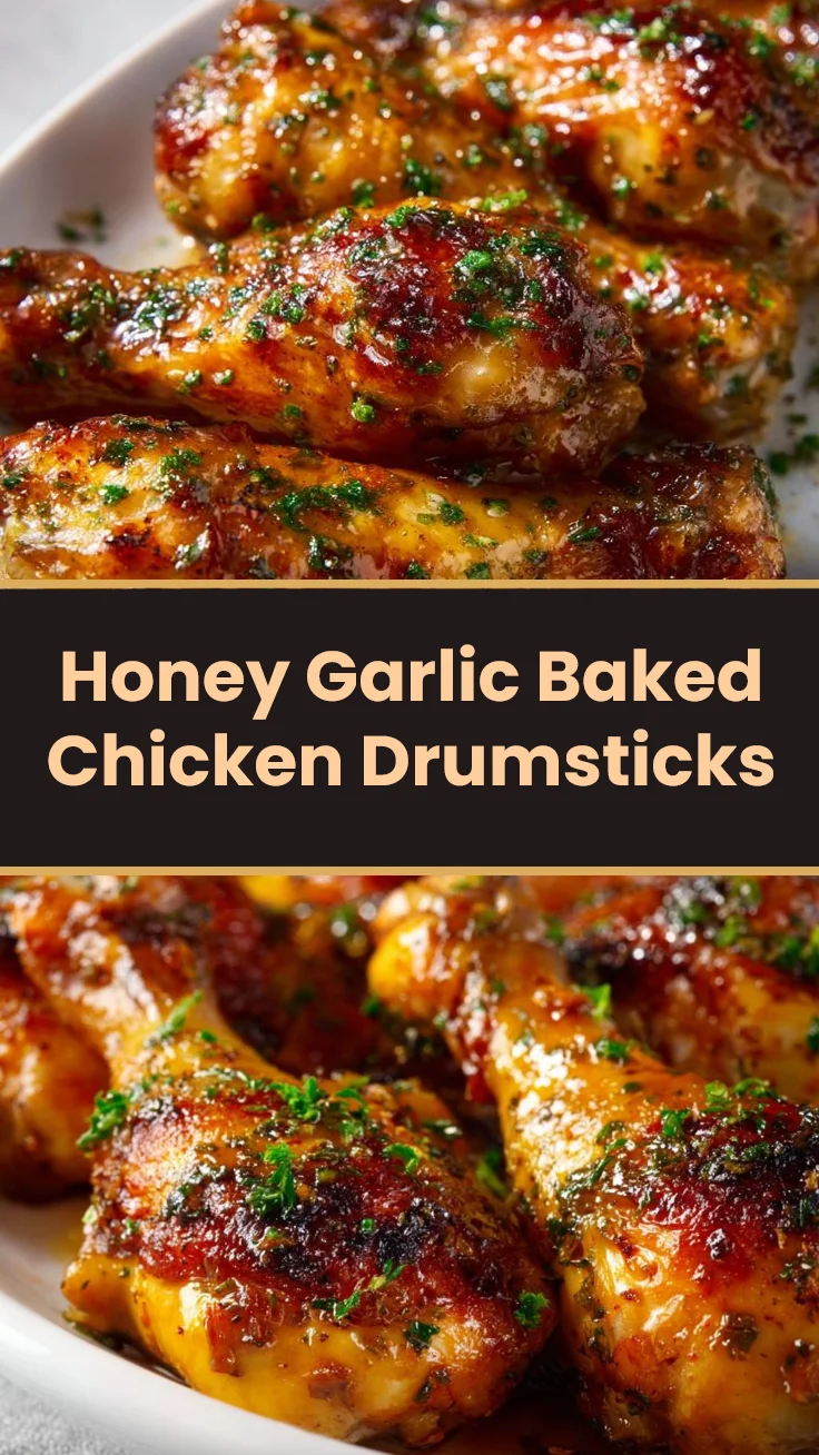 Honey Garlic Baked Chicken Drumsticks