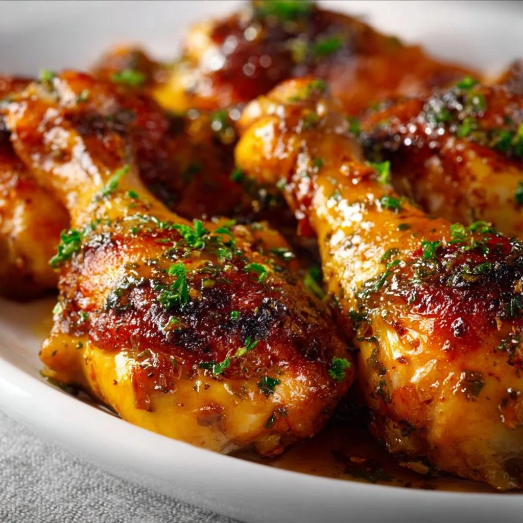 Honey Garlic Baked Chicken Drumsticks