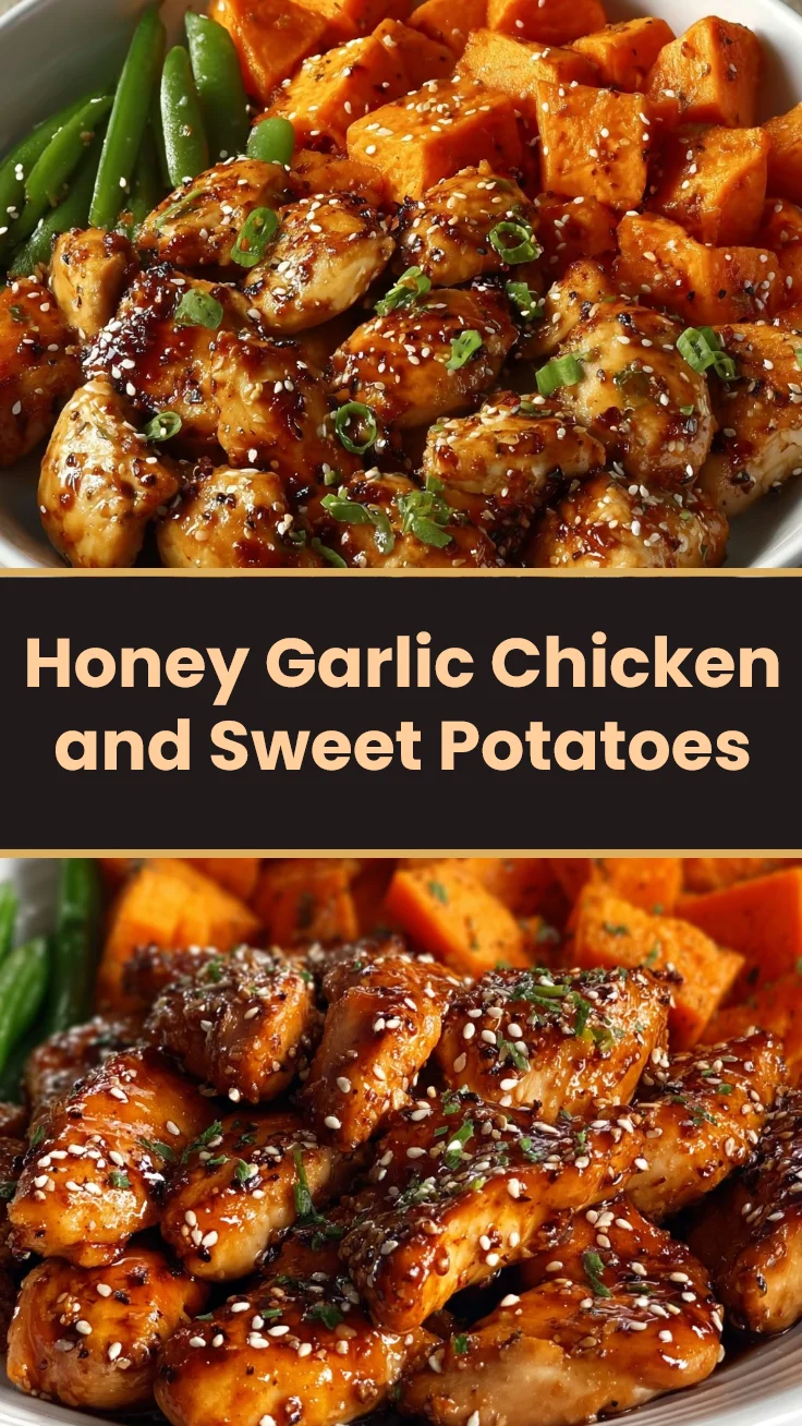 Honey Garlic Chicken and Sweet Potatoes