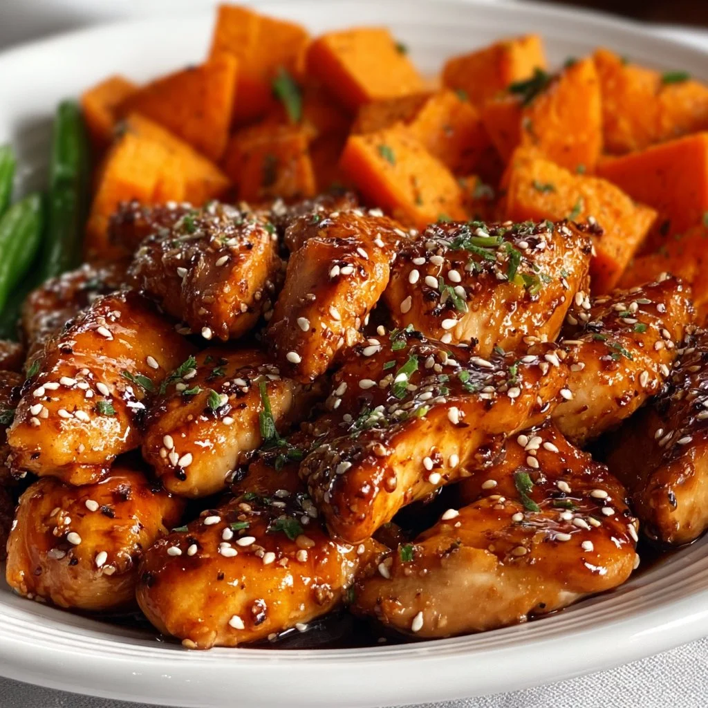 Discover the Best Honey Garlic Chicken and Sweet Potato Recipe for a Quick and Delicious Dinner