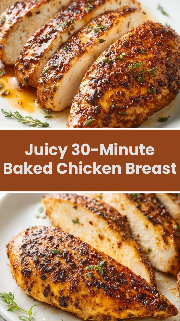 Juicy 30-Minute Baked Chicken Breast