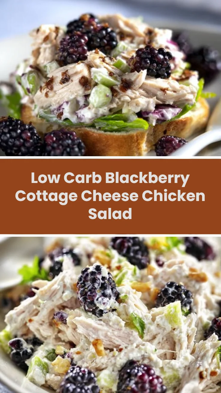 Low Carb Blackberry Cottage Cheese Chicken Salad