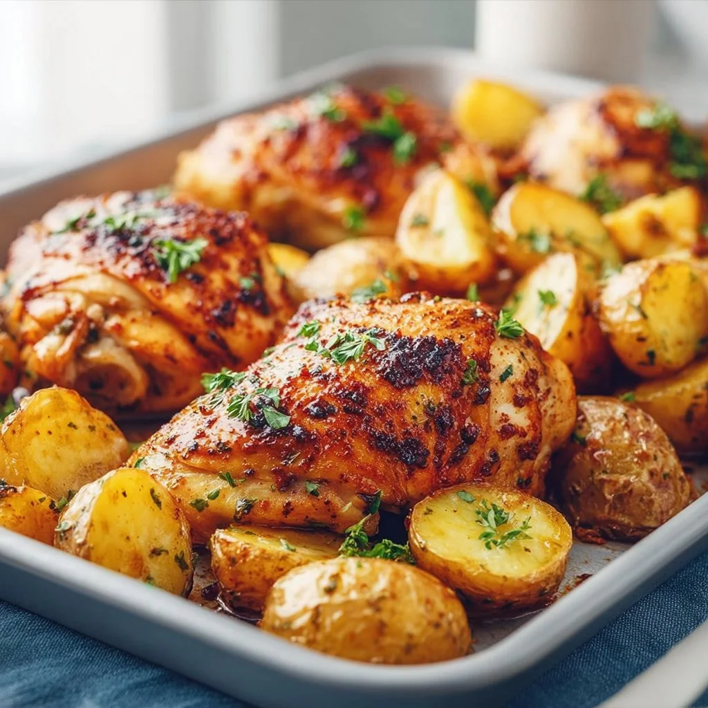Ranch Sheet Pan Chicken and Potatoes