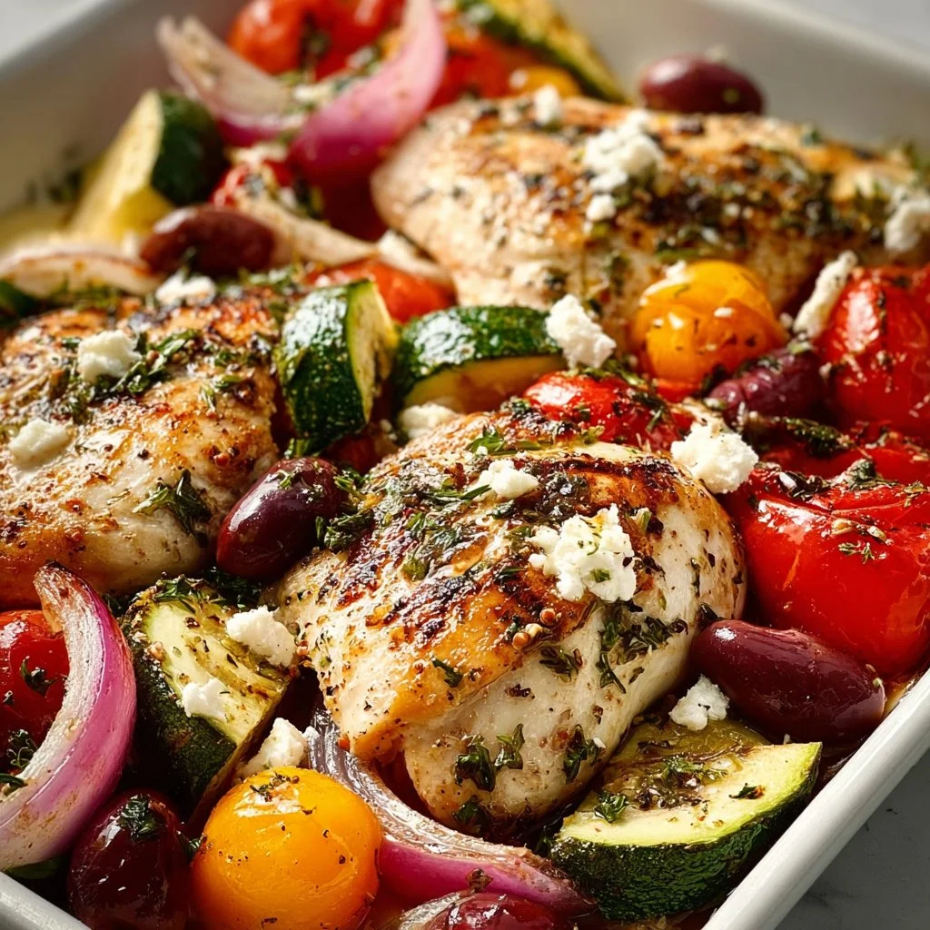 Sheet Pan Greek Chicken & Veggies